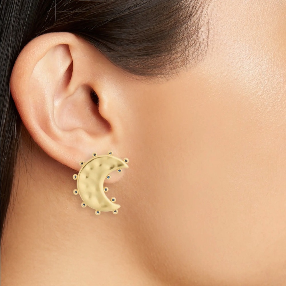 Madewell Celestial Moon Statement Stud Earrings - Picture 2 of 4